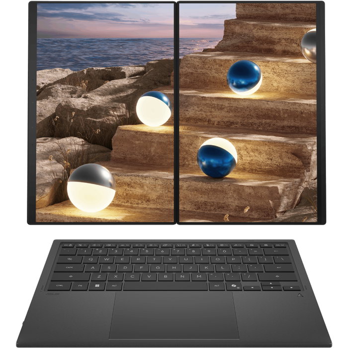 Asus Zenbook Duo OLED UX8407AA-SN504W 14 3K 144Hz Intel Core Ultra 9 32GB 1TB Moher Gray Asus Zenbook Duo OLED UX8407AA-SN504W 14 3K 144Hz Intel Core Ultra 9 32GB 1TB Moher Gray